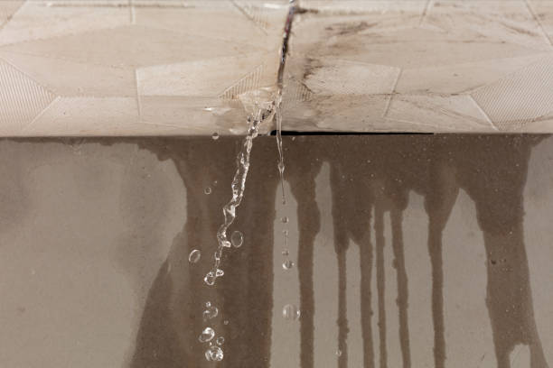 Professional Burst Pipe Cleanup technician working in Gause, TX